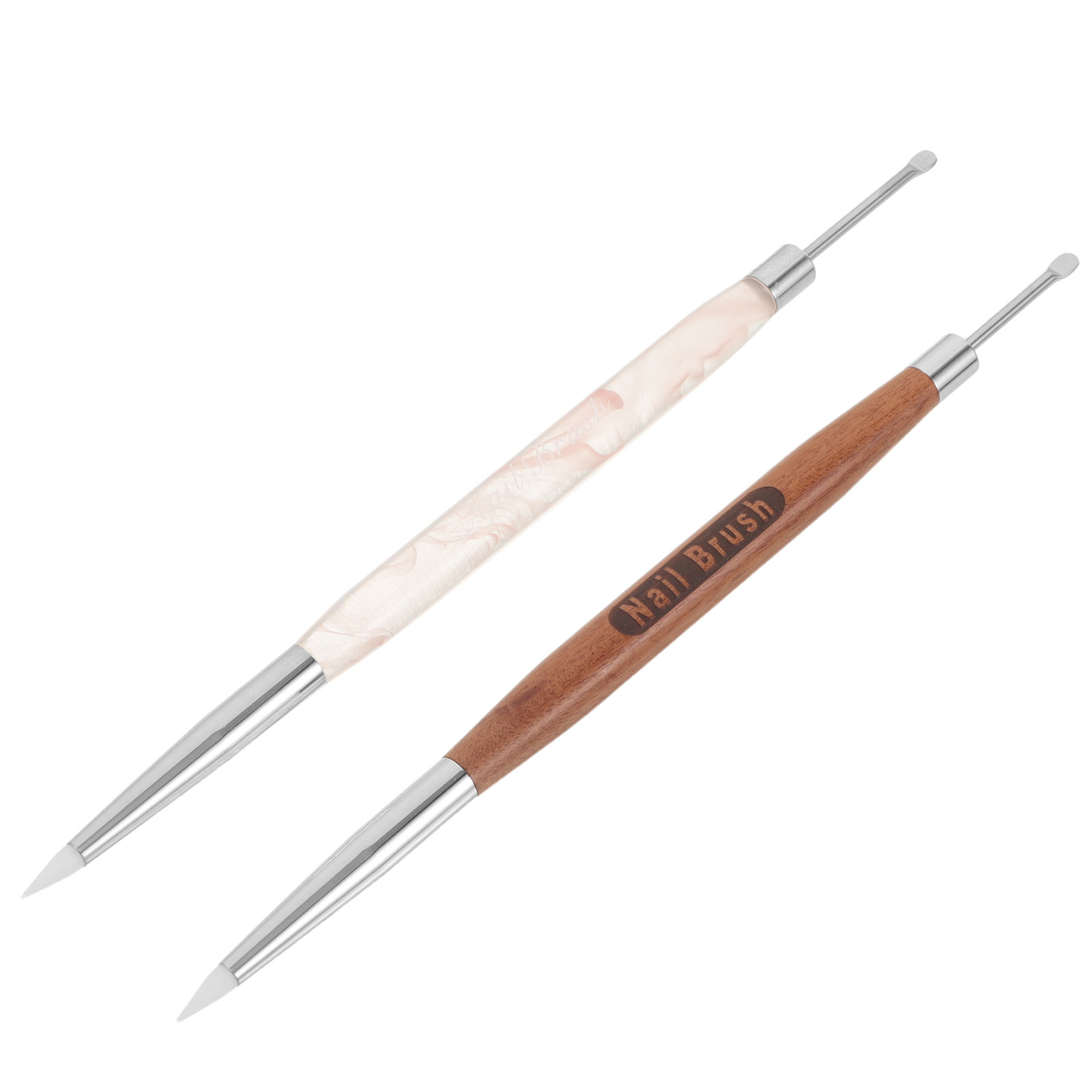 Nail Art Brush Set - 2Pcs Dual-Ended Nail Art Pen Nail