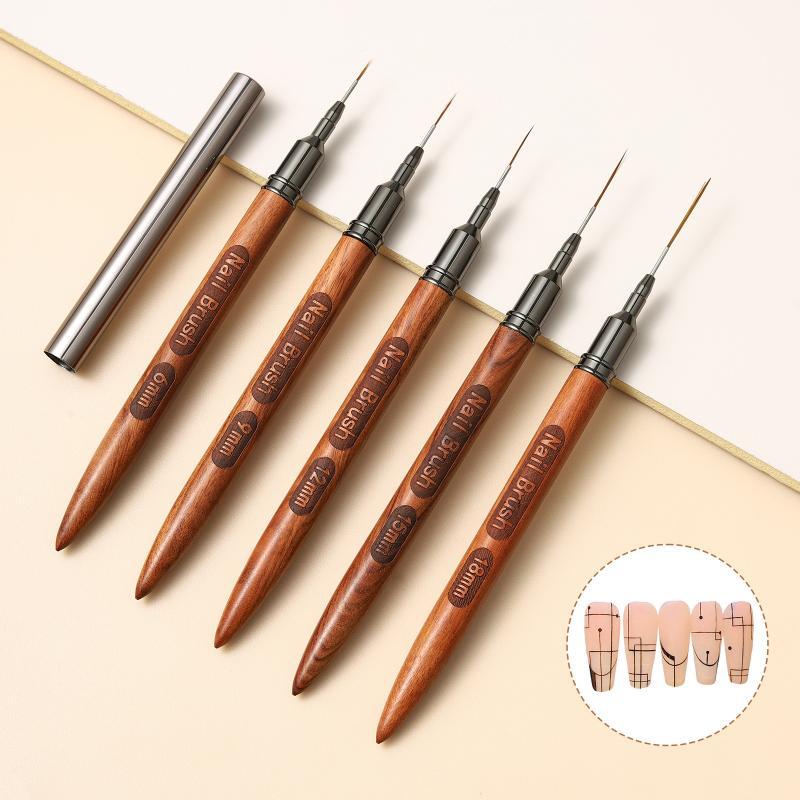 Wood Handle Nail Art Brush Set - огляд і ціна Nail Art Brush Set