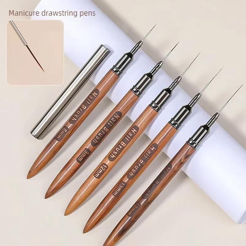 Wood Handle Nail Art Brush Set - огляд і ціна Nail Art Brush Set