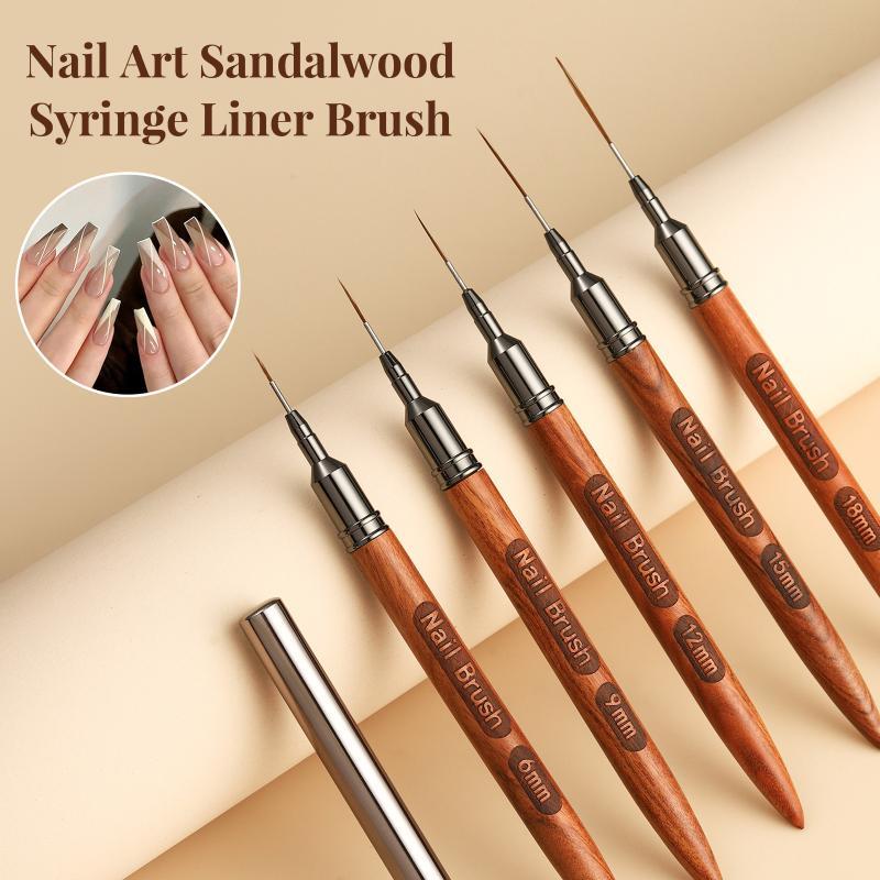 Wood Handle Nail Art Brush Set - огляд і ціна Nail Art Brush Set