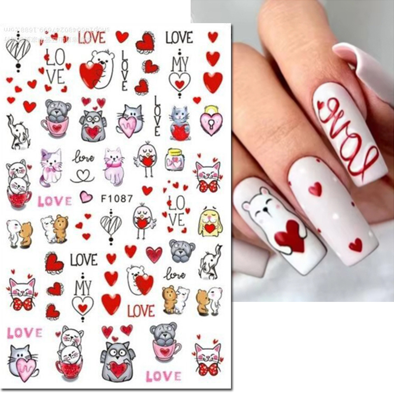 3d Nail Art Decals Valentine D - огляд і ціна Nail Art Valentines Day