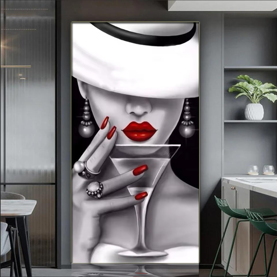 Elegant Woman Full Diamond Mos - огляд і ціна Nail Art Valentines Day