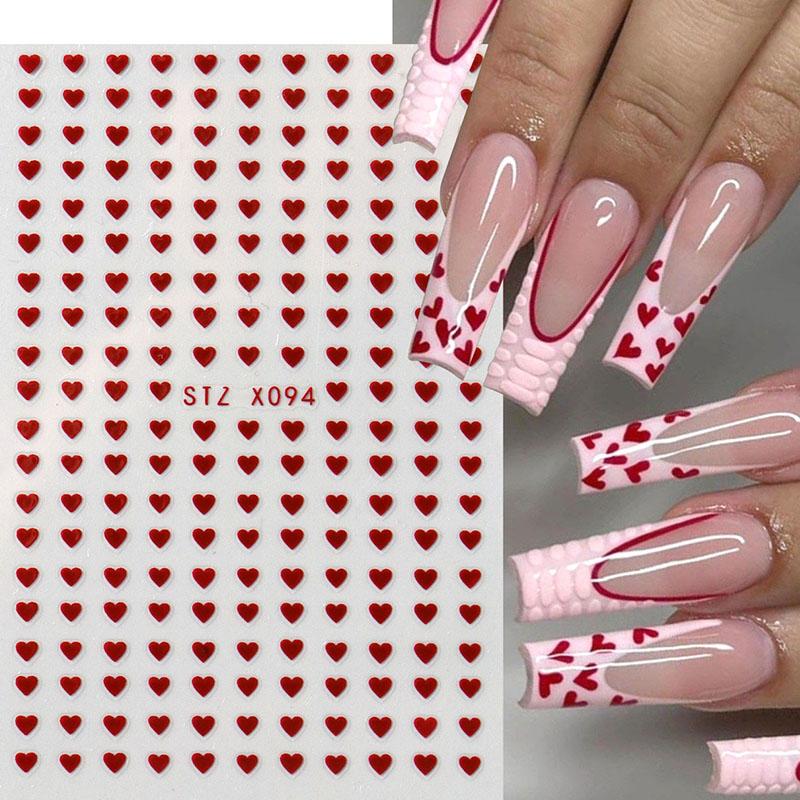 2pcs Mini Love Heart Nail Art  - огляд і ціна Nail Art Valentines Day