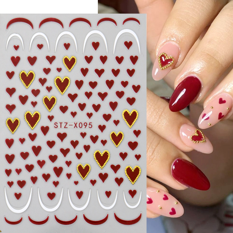 2pcs Mini Love Heart Nail Art  - огляд і ціна Nail Art Valentines Day