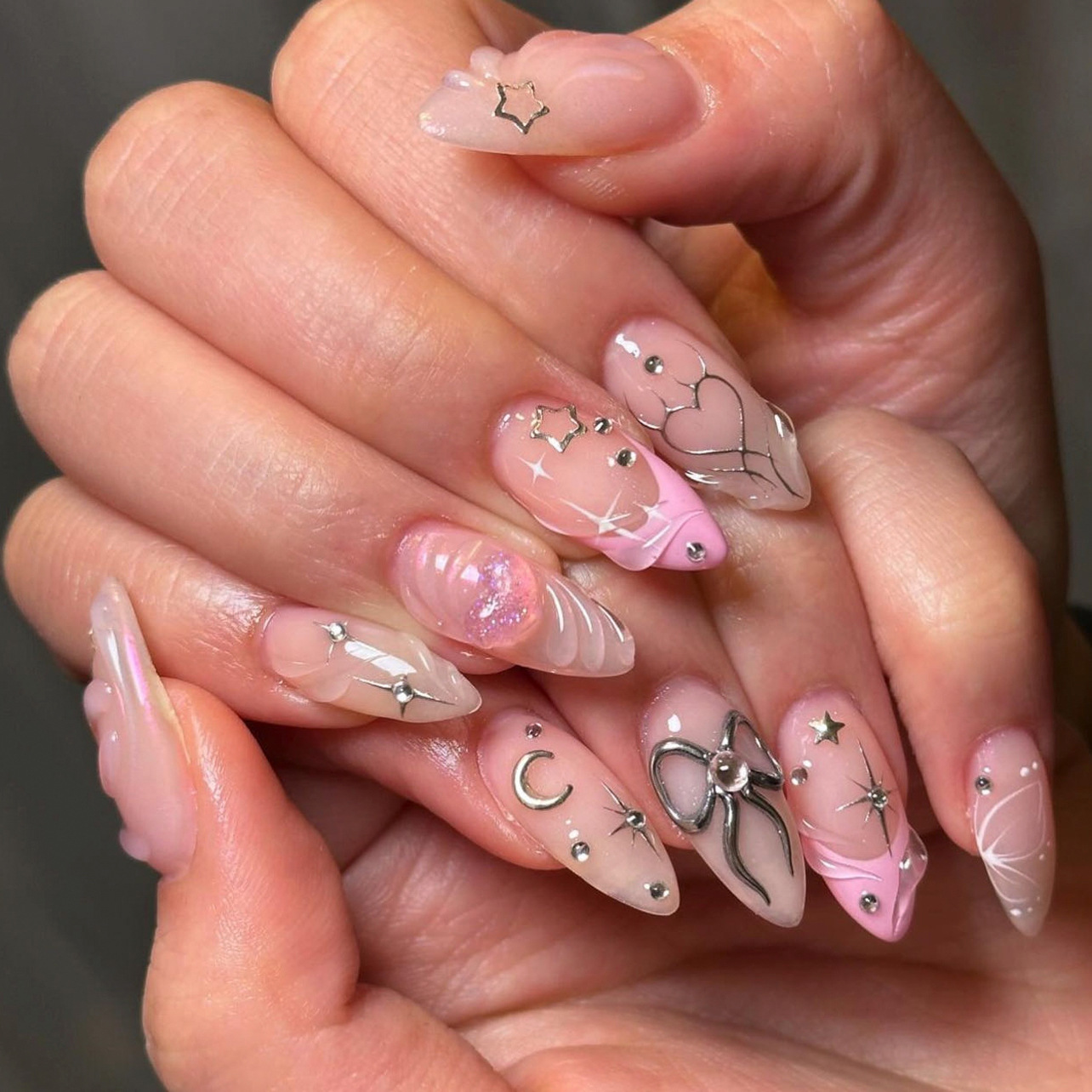 24pcs Bow False Nails Sets Pre - огляд і ціна Nail Art Valentines Day
