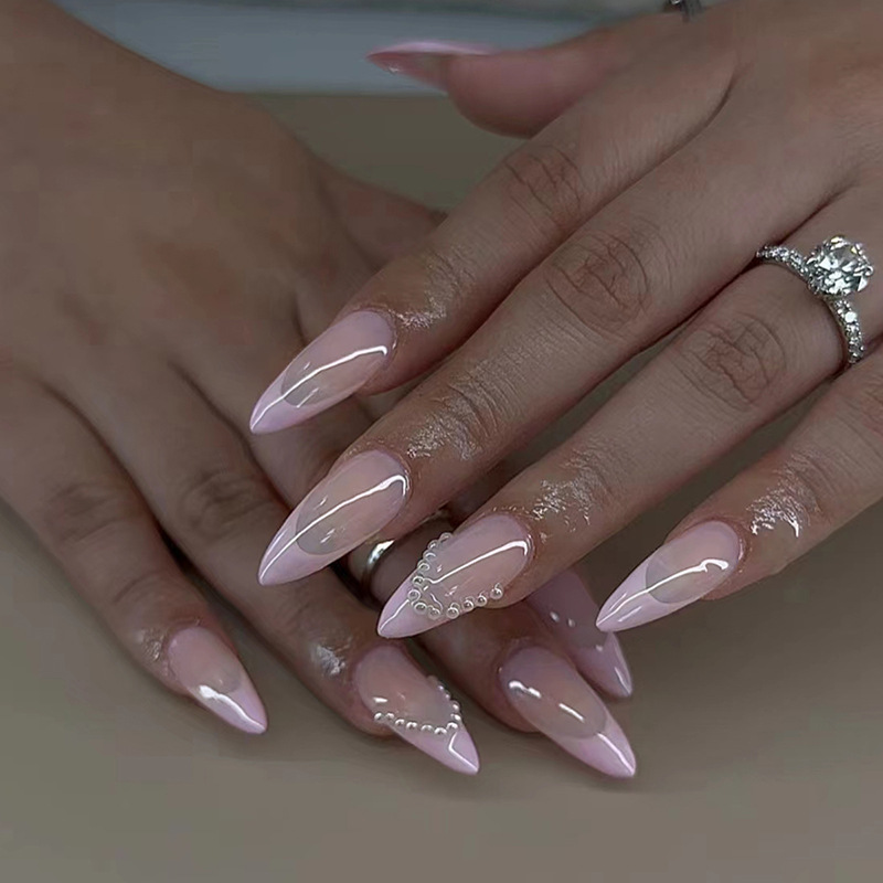 24pcs Bow False Nails Sets Pre - огляд і ціна Nail Art Valentines Day