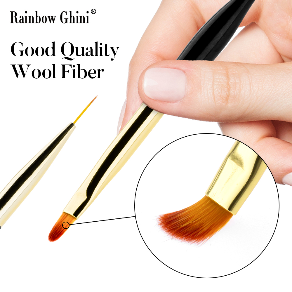Rainbow Ghini 3Pcs/Set Dual He - огляд і ціна Nail Art Brush Set