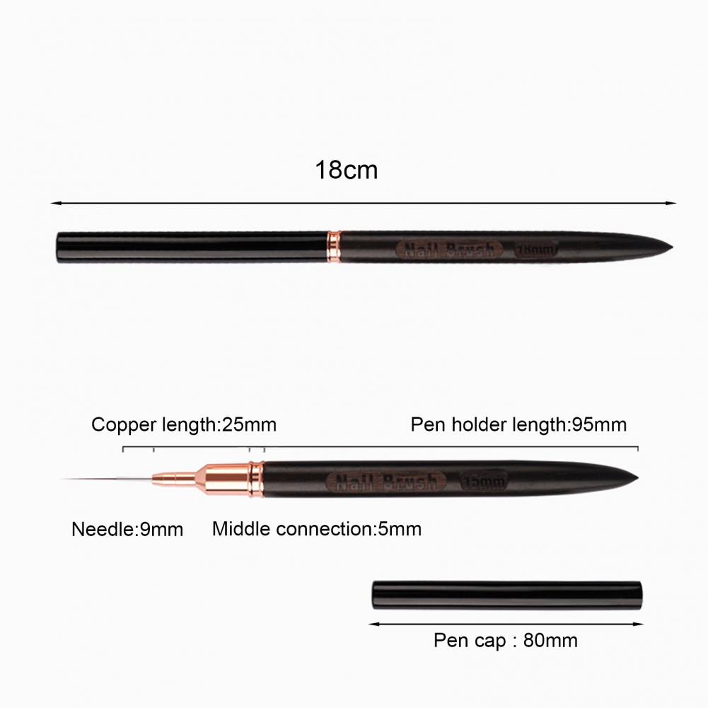 Fine Detail Nail Brush 6/9/12/ - огляд і ціна Nail Art Brush Set
