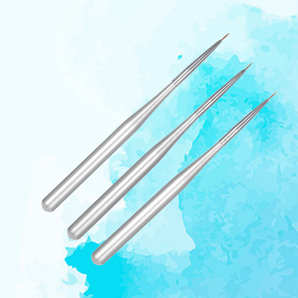 3Pcs Nail Art Liner Pen Set Di - огляд і ціна Nail Art Brush Set