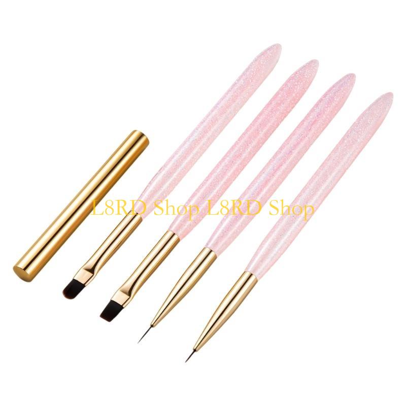 L8RD 4pcs Nails Art Brushes Se - огляд і ціна Nail Art Brush Set