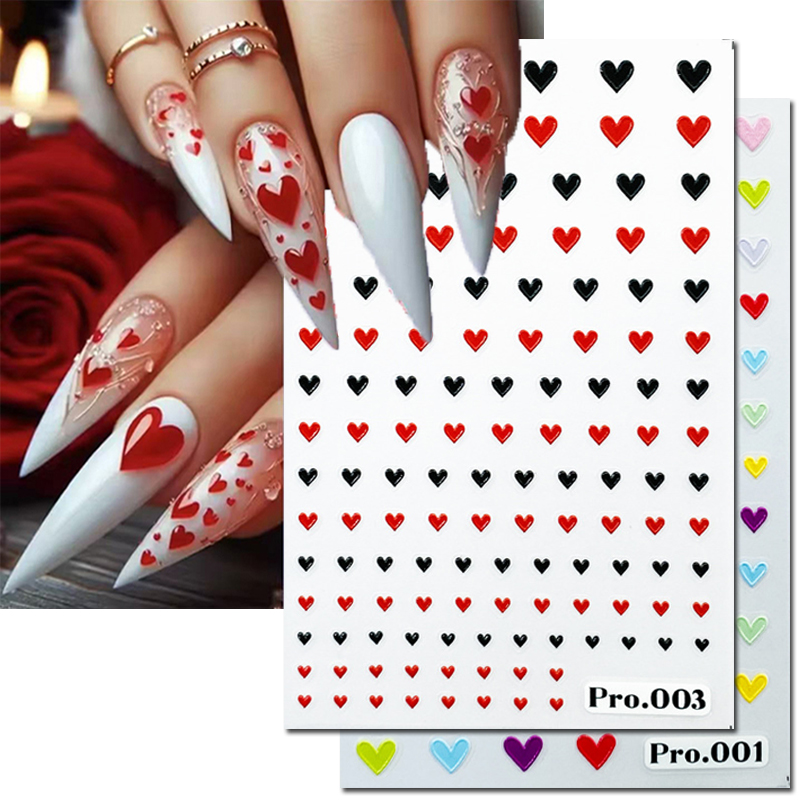 5d Embossed Nail Art Stickers  - огляд і ціна Nail Art Valentines Day
