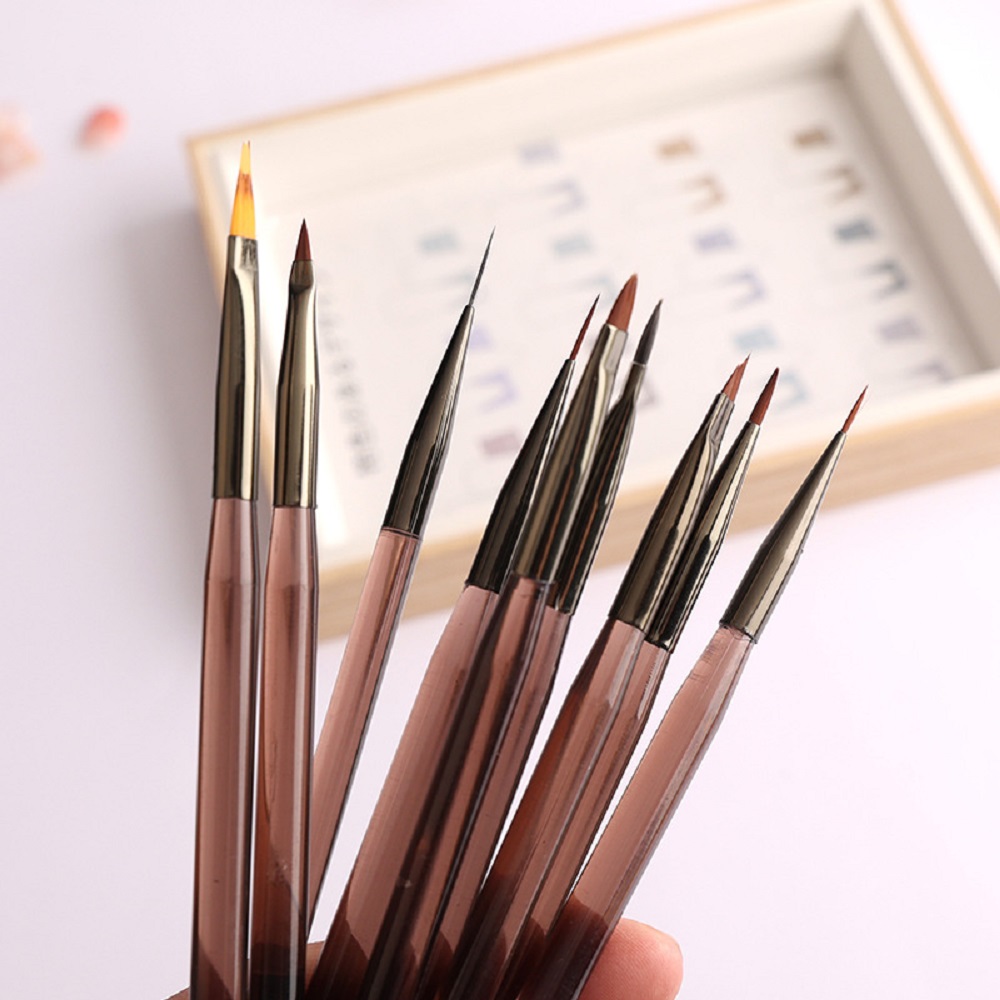 9Pcs Multi Head Nail Art Brush - огляд і ціна Nail Art Brush Set