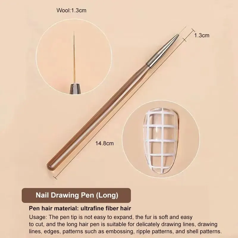 9Pcs Multi Head Nail Art Brush - огляд і ціна Nail Art Brush Set