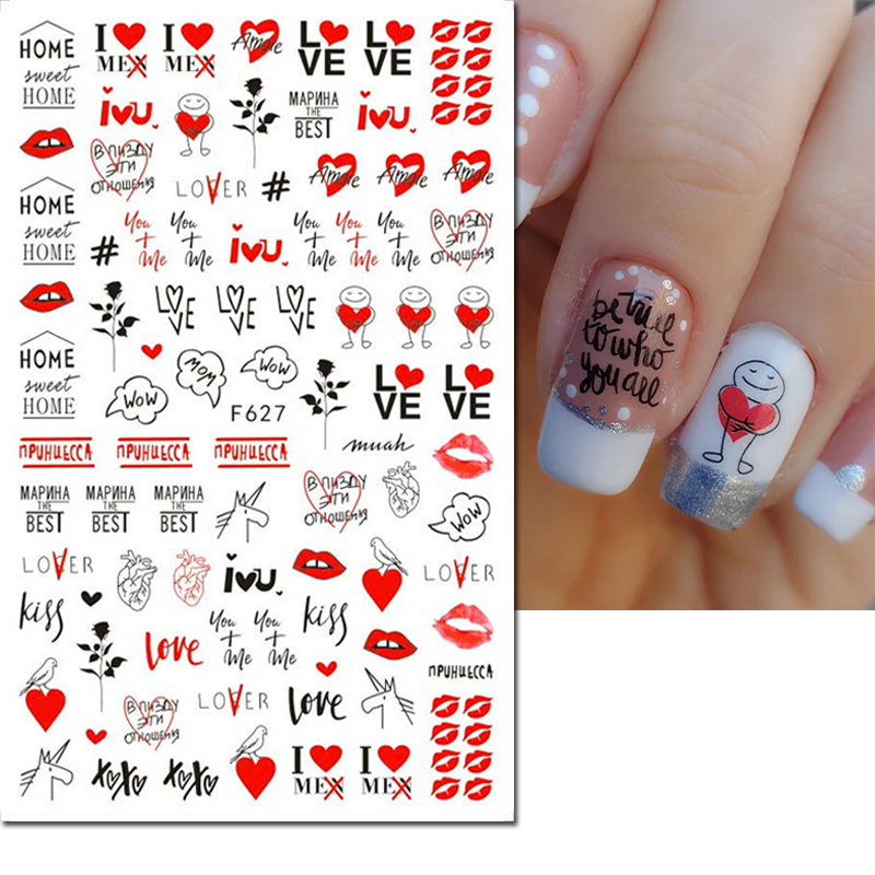 3d Nail Art Decals Valentine D - огляд і ціна Nail Art Valentines Day