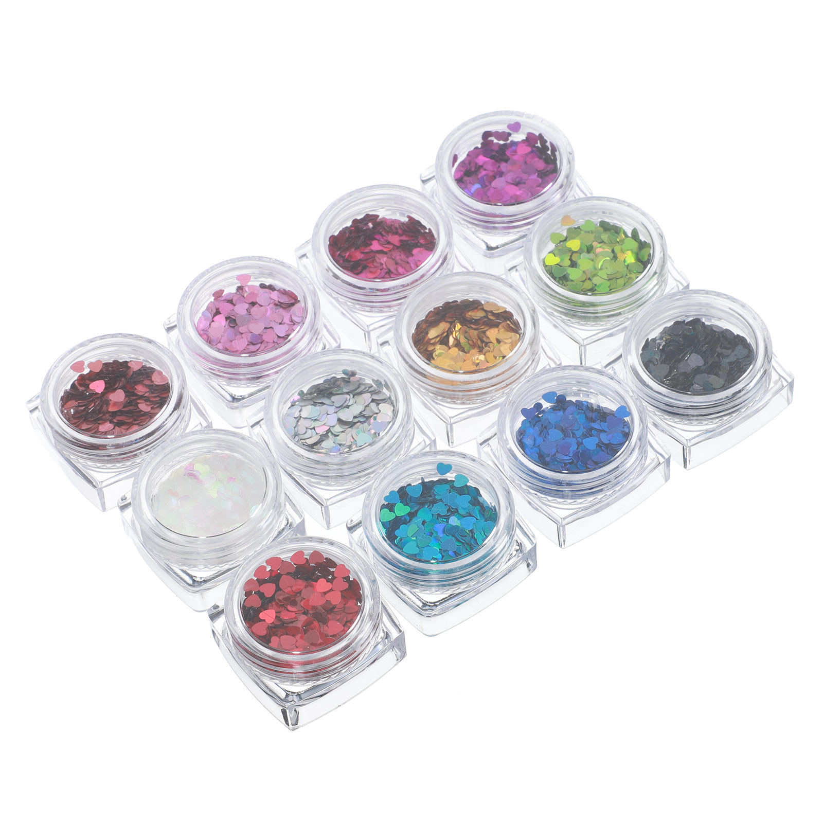 1Set Shinning Heart Nail Sequi - огляд і ціна Nail Art Valentines Day