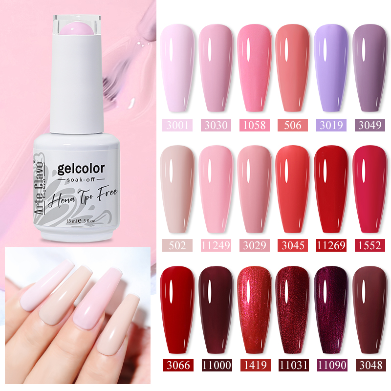 Arte Clavo 15ML Gel Nail Polis - огляд і ціна Nail Art Red Wine