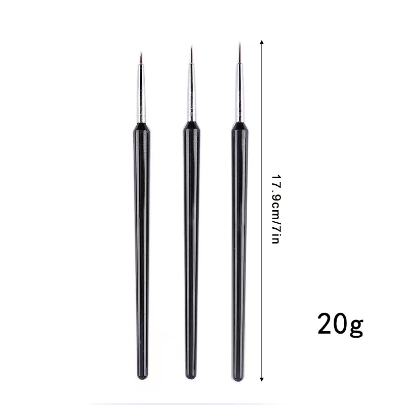 3Pcs Ultra-fine Nail Art Liner - огляд і ціна Nail Art Brush Set
