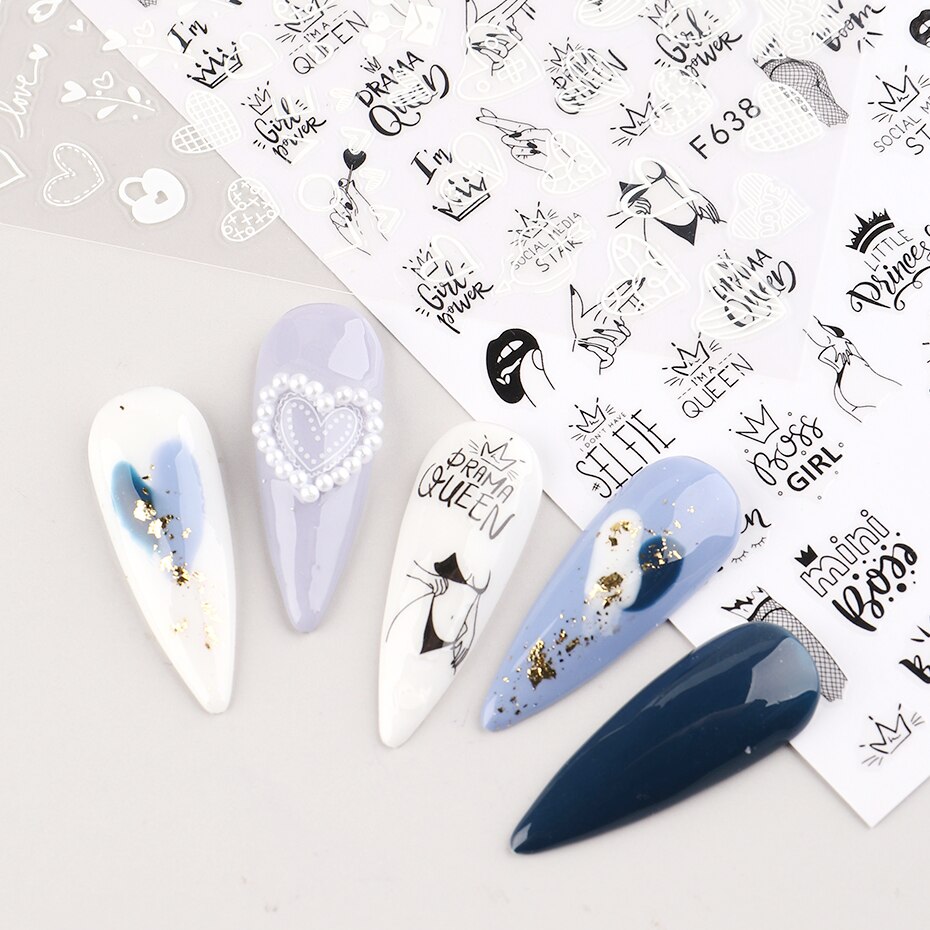 2pcs Heart Love Design 3D Nail - огляд і ціна Nail Art Valentines Day
