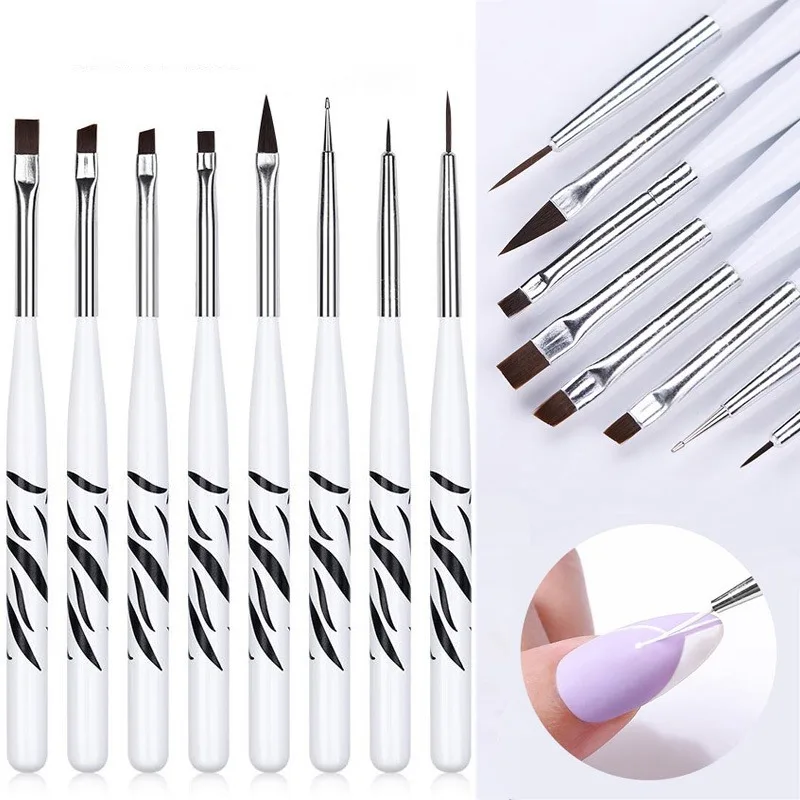 Nail Art Brush Ombre Brushes U - огляд і ціна Nail Art Brush Set