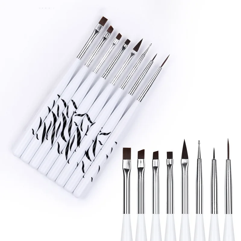 Nail Art Brush Ombre Brushes U - огляд і ціна Nail Art Brush Set