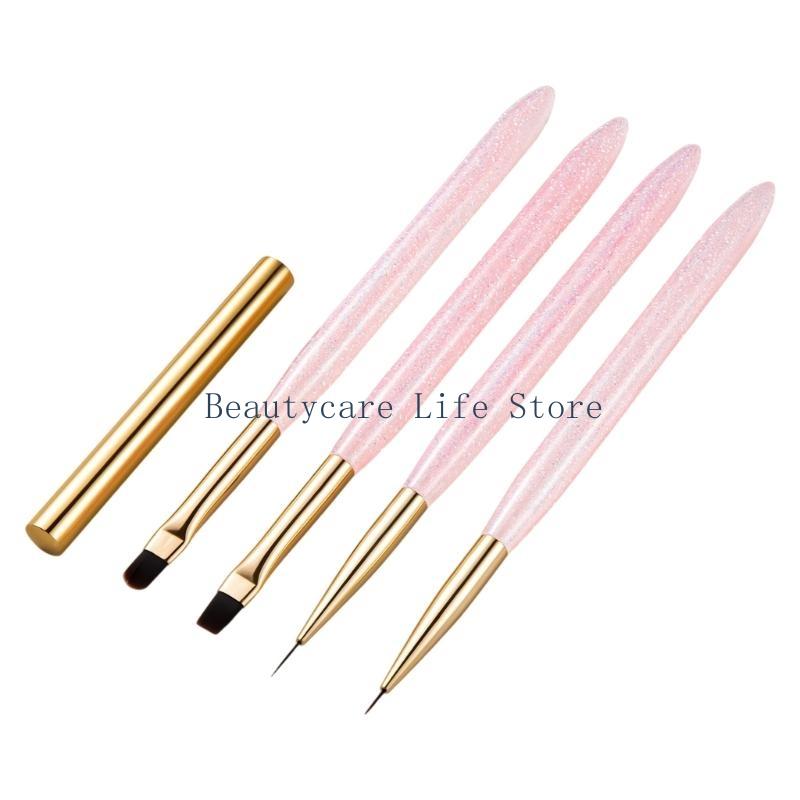 652C 4pcs Nails Art Brushes Se - огляд і ціна Nail Art Brush Set