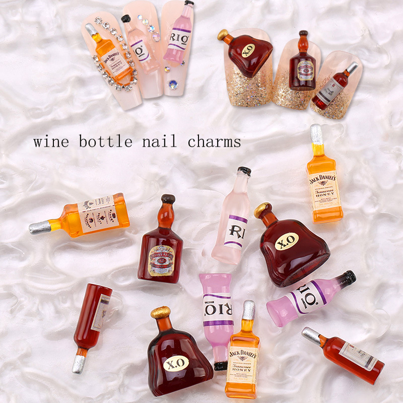 20*pcs New Wine Bottle Nail Ch - огляд і ціна Nail Art Red Wine
