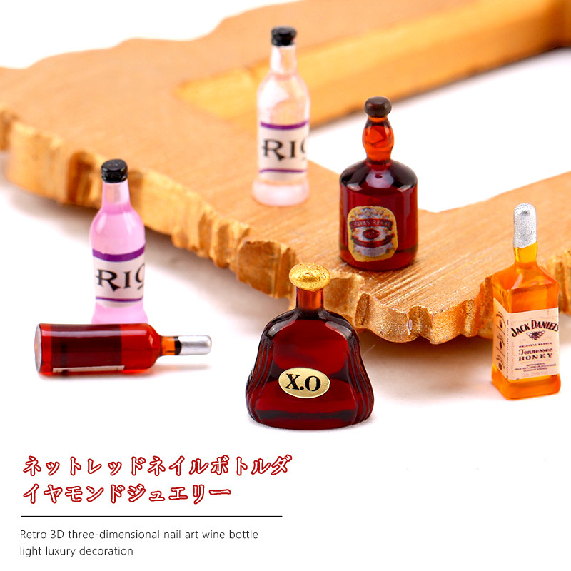 20*pcs New Wine Bottle Nail Ch - огляд і ціна Nail Art Red Wine