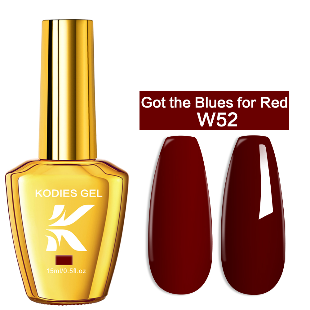 KODIES GEL Burgundy Red Gel Na - огляд і ціна Nail Art Red Wine