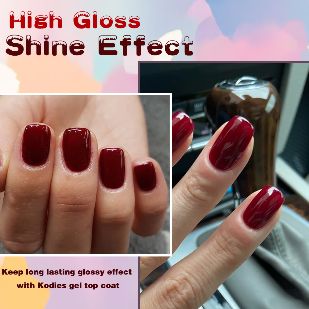 KODIES GEL Burgundy Red Gel Na - огляд і ціна Nail Art Red Wine