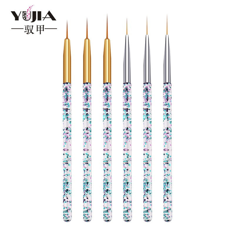 3PCS/Set Transparent Flow Sand - огляд і ціна Nail Art Brush Set