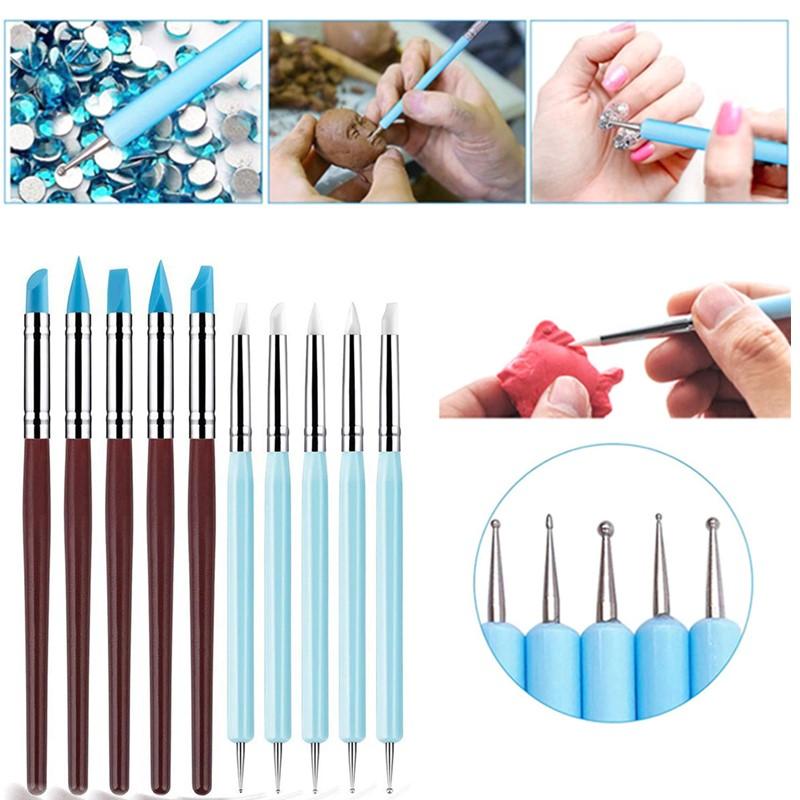 1/10/15 Pcs/Set Dual Ended Rhi - огляд і ціна Nail Art Brush Set